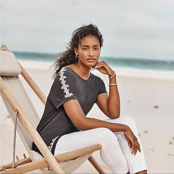 J. Jill Pure Jill Embroidered Dolman Tunic - Picture 3 of 15